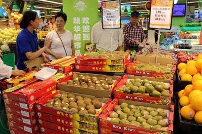 周至攜手上海聯(lián)華超市，開拓獼猴桃銷售新藍(lán)海